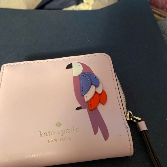 Kate Spade Handbags - Kate Spade Flock Party Small L-Zip Bifold Wallet